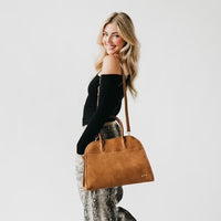 Nirvana Nubuck Tote - Camel