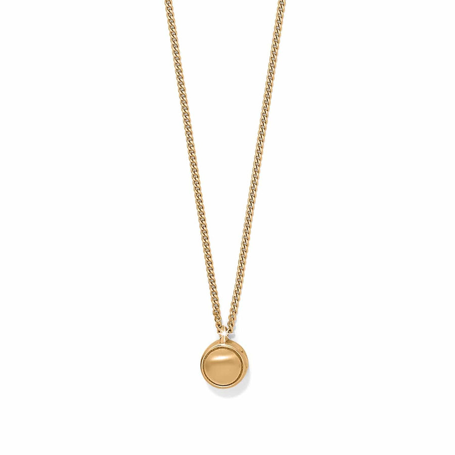 Contempo Nuevo Petite Dome Necklace - Gold