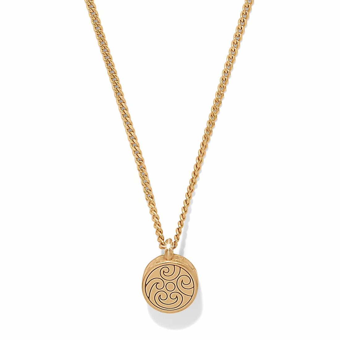 Contempo Nuevo Petite Dome Necklace - Gold