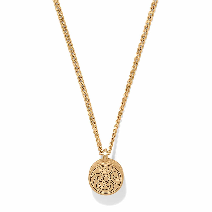 Contempo Nuevo Petite Dome Necklace - Gold