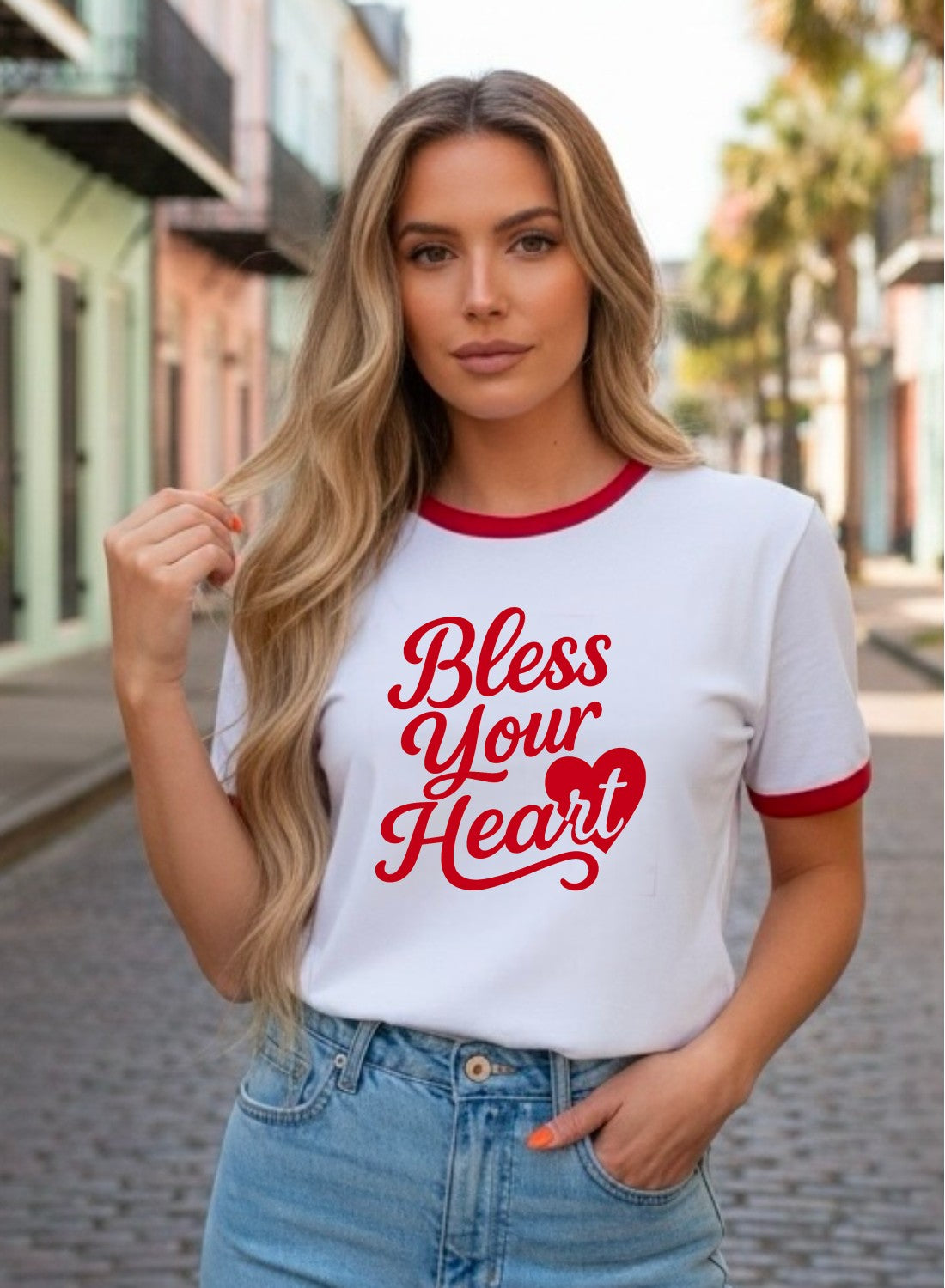 Bless Your Heart Ringer Tee | Special Order