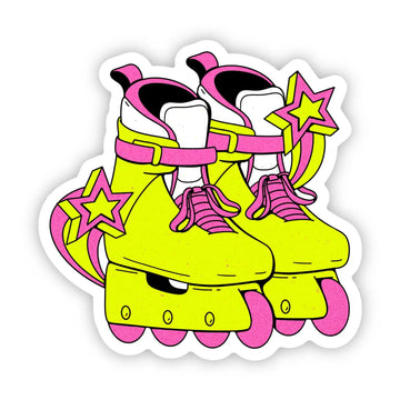Neon Rollerskates Sticker