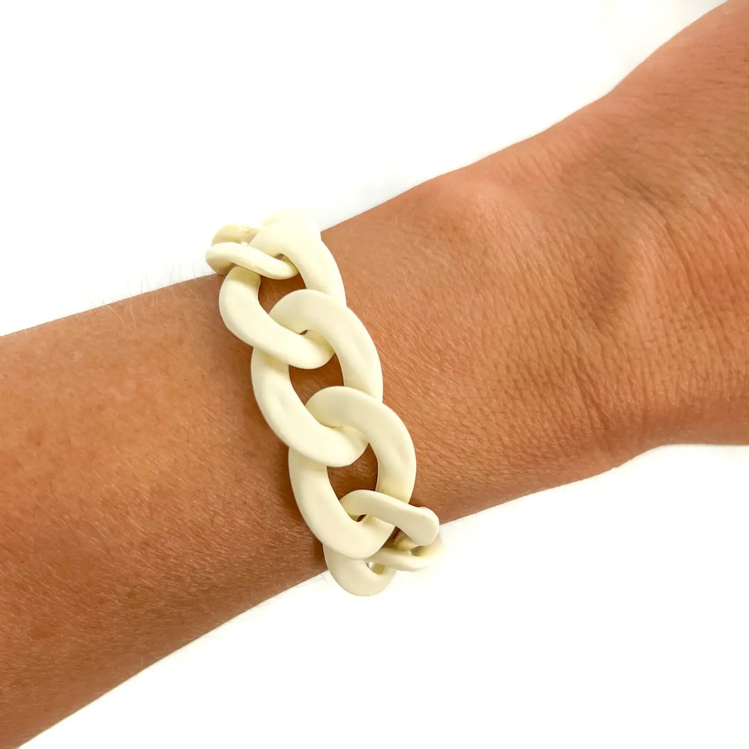 Chunky Acrylic Chain Link Bracelet