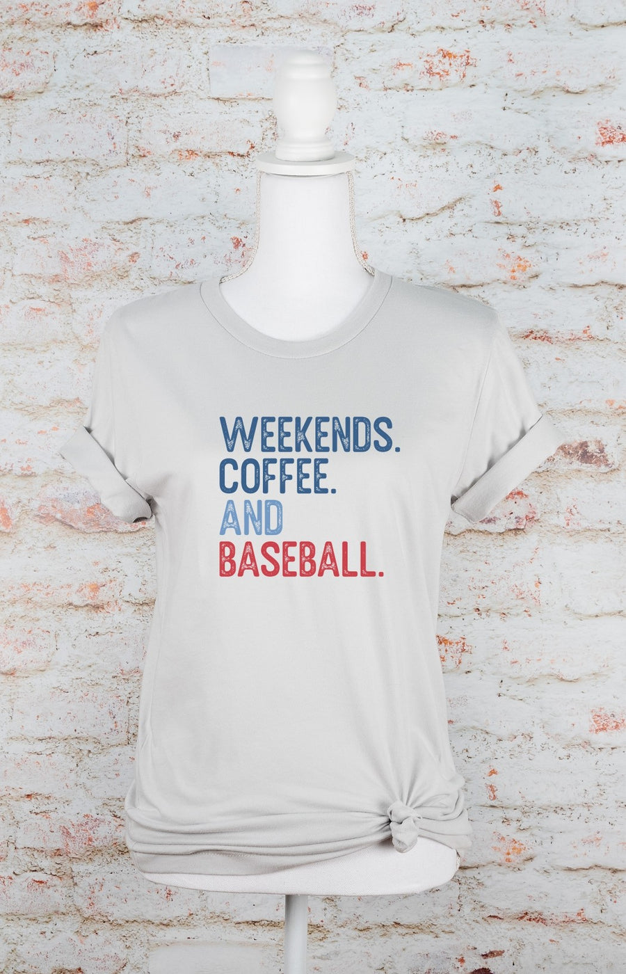 Weekends, Coffee and Baseball Graphic Tee