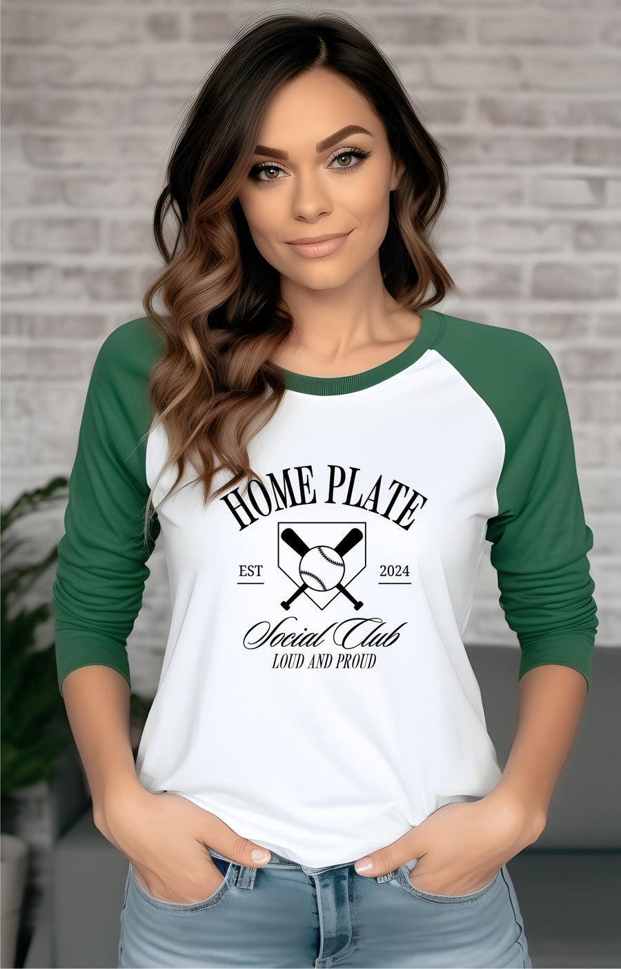 Homeplate Social Club Graphic Raglan