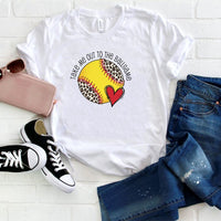 Softball Take Me Out to the Ballgame Graphic Tee