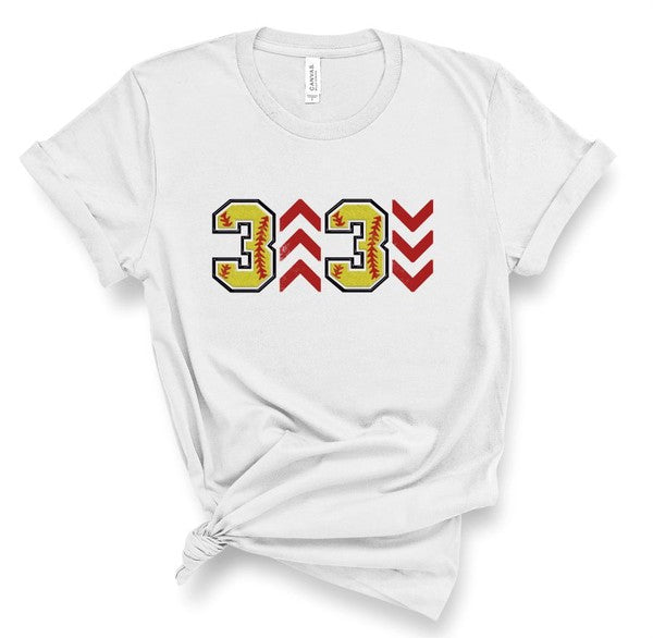 Softball Three Up, Three Down Graphic Tee