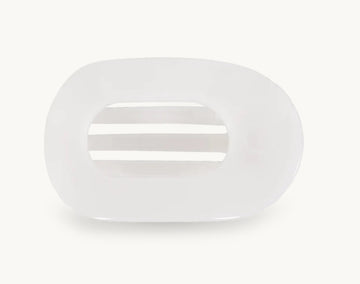Teleties Medium Flat Clip - Coconut White