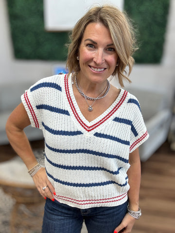 Striped Tennis Vest