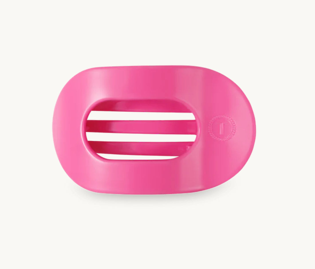Teleties Small Round Flat Clip - Paradise Pink