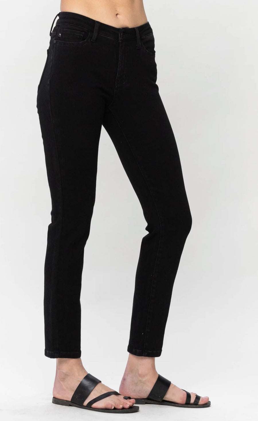 Judy Blue Black Mid Rise Slim Fit