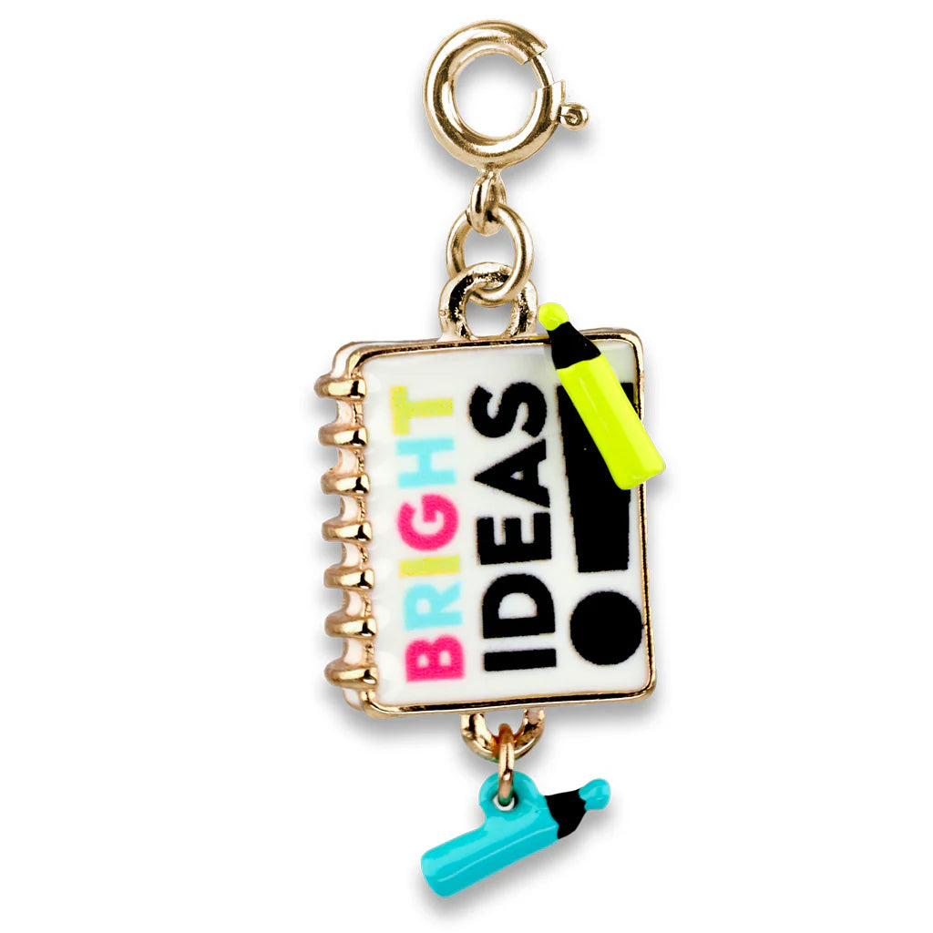 CHARM IT! Gold Bright Ideas Notebook Charm