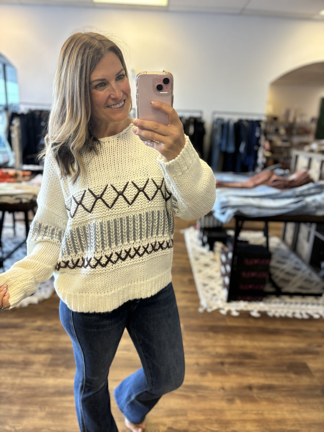 Madilyn - Cable & Stitch Sweater