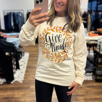 Give Thanks Long Sleeve Tee