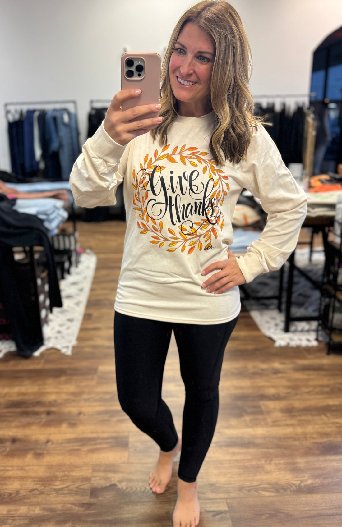 Give Thanks Long Sleeve Tee