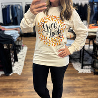 Give Thanks Long Sleeve Tee