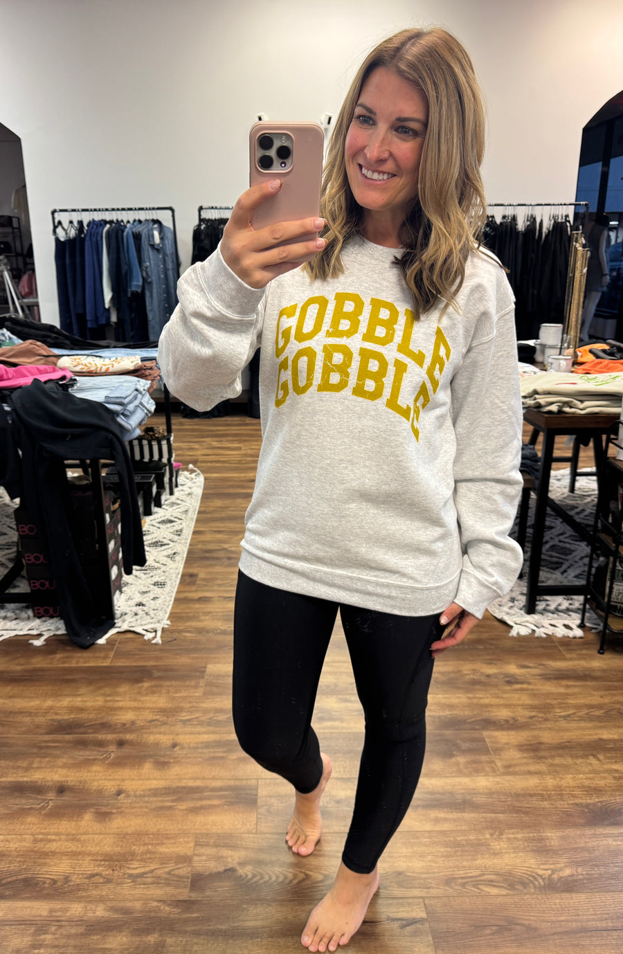 Gobble Gobble Graphic Sweatshirt