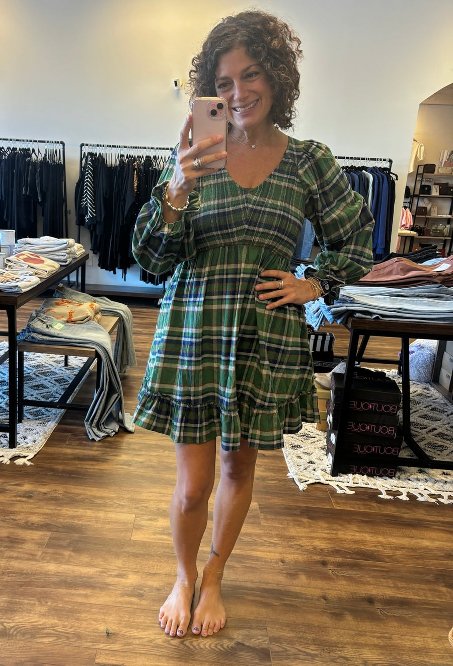 Pretty in Plaid Dress