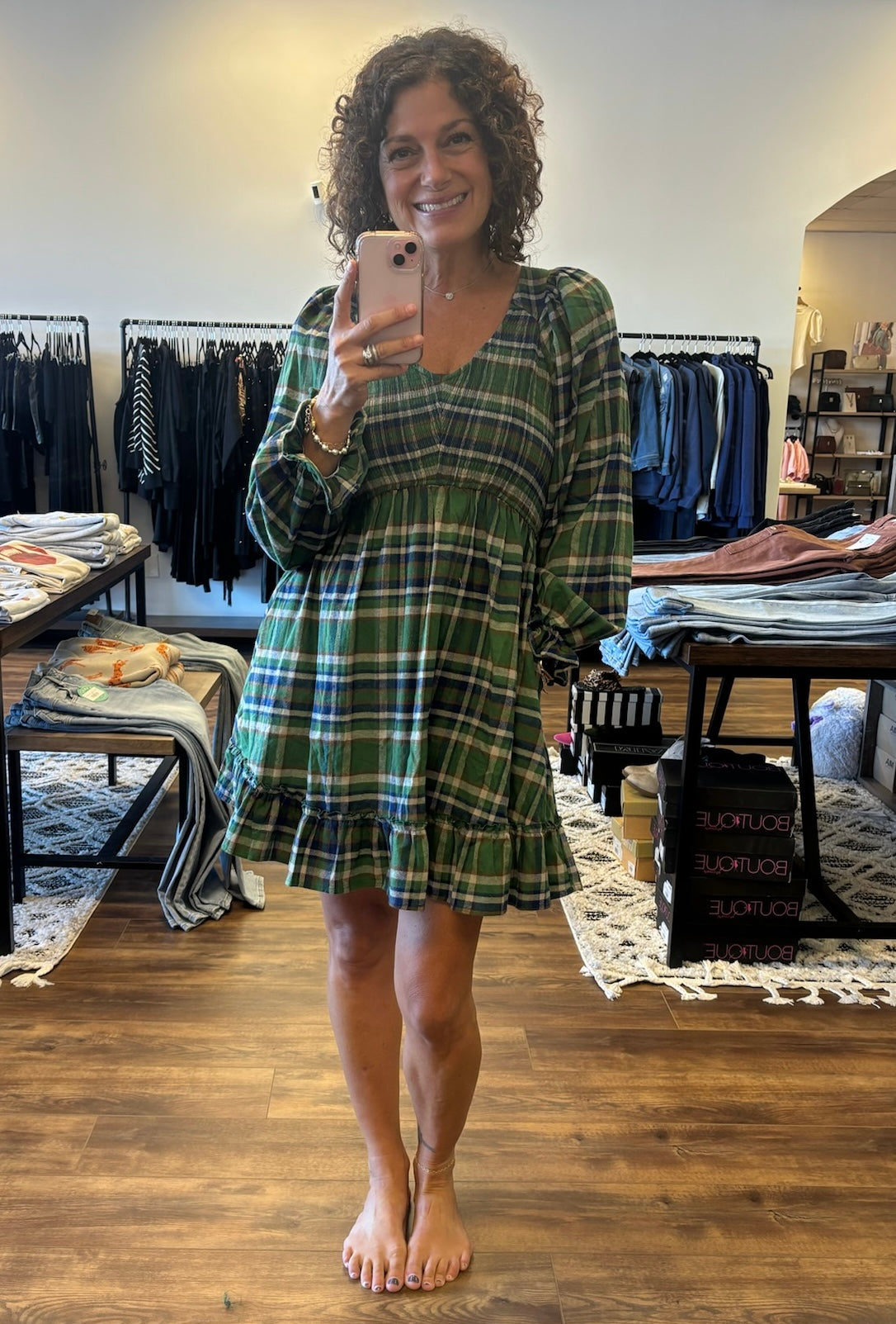 Pretty in Plaid Dress