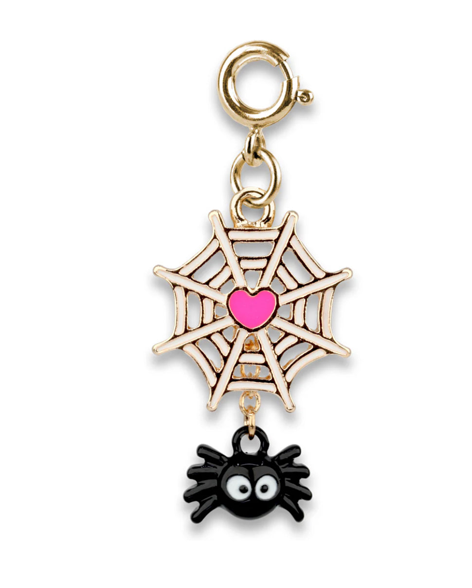 CHARM IT! Gold Spider Web Charm