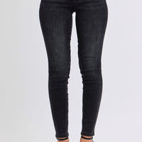 Judy Blue - Black Mid Rise Tummy Control Skinny