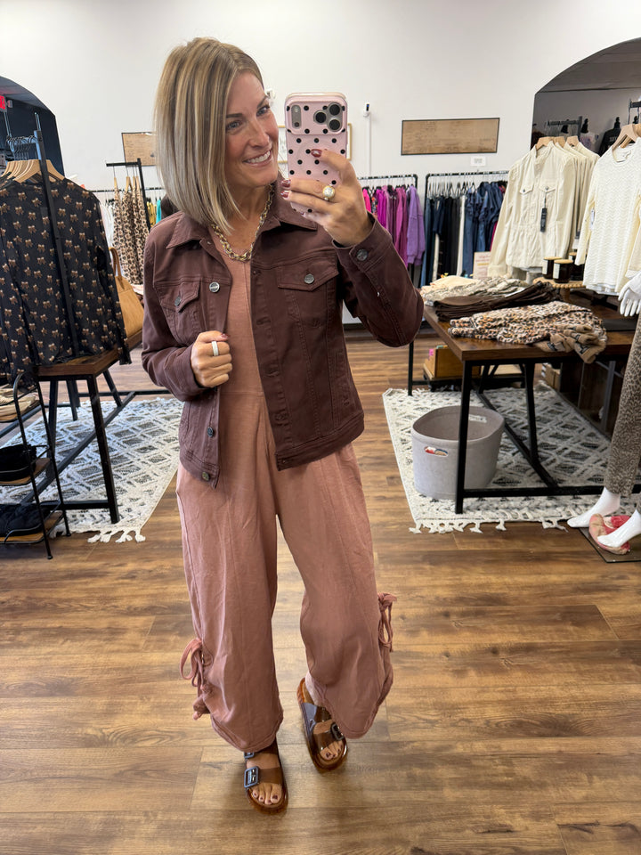 Weekend Wanderer Jumpsuit - Dusty Rose