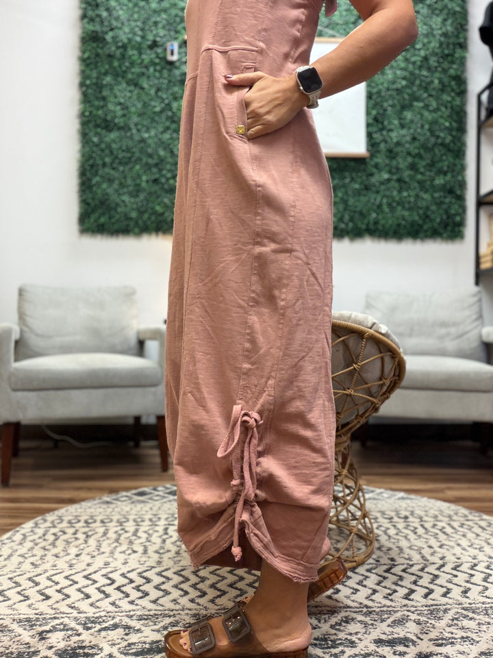 Weekend Wanderer Jumpsuit - Dusty Rose