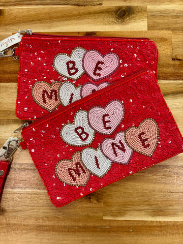 Be Mine Seed Bead Wristlet