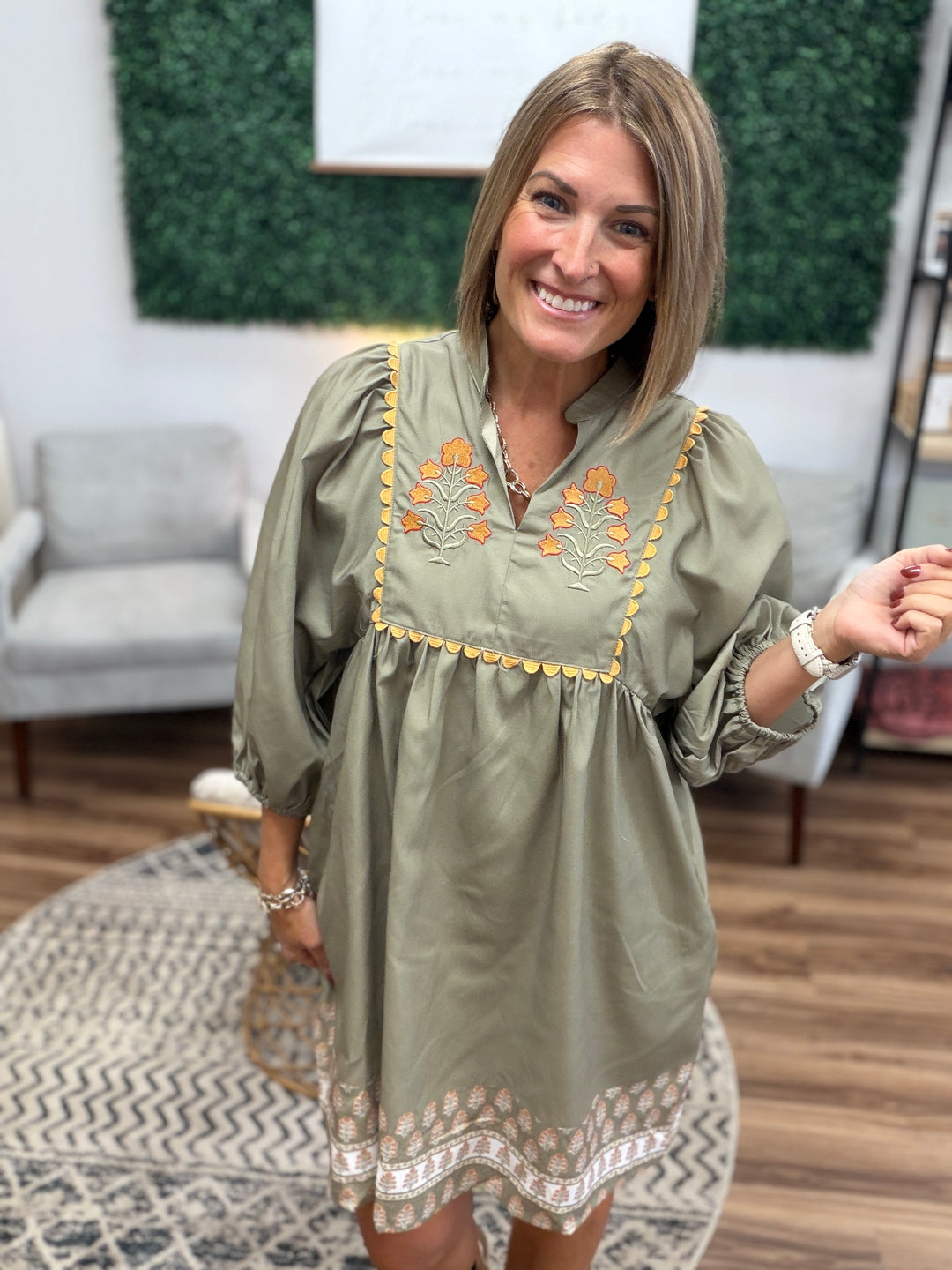 Harvest Home Embroidered Dress