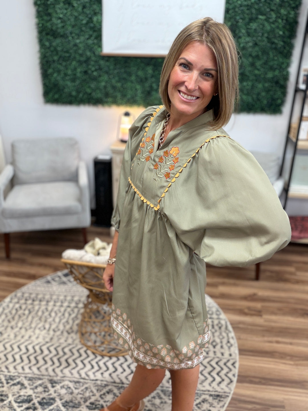 Harvest Home Embroidered Dress