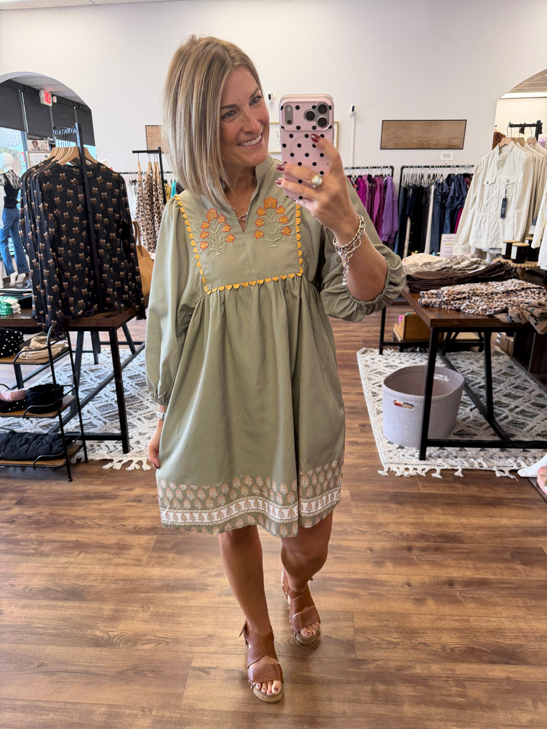 Harvest Home Embroidered Dress