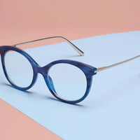 Peepers Readers - Margot - Navy Horn