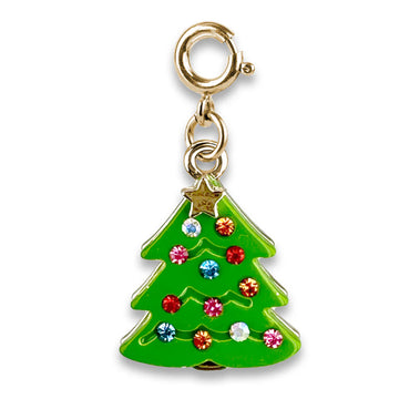 Charm It! Gold Sparkle Christmas Tree Charm