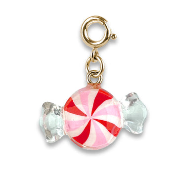 Charm It! Gold Peppermint Candy Charm