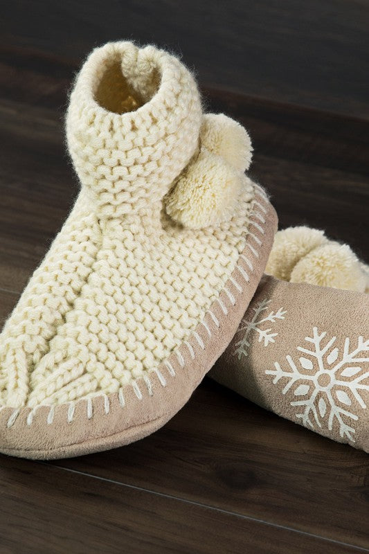 Snowflake Bootie Slippers