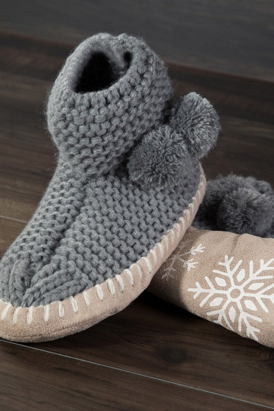 Snowflake Bootie Slippers