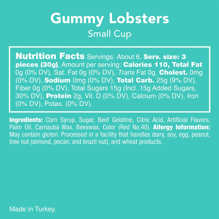 Candy Club® Red Lobster - Raspberry Gummy Lobsters