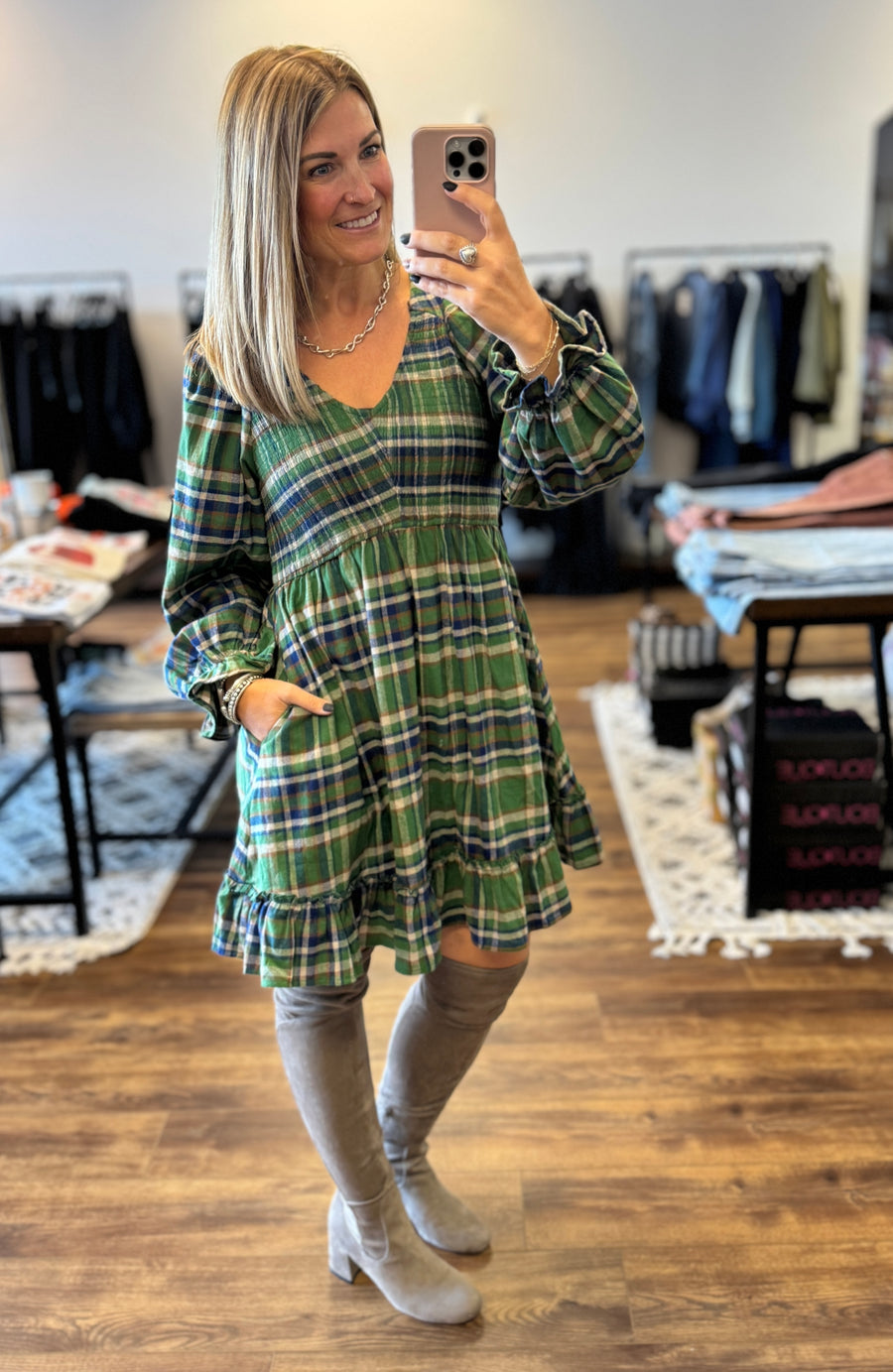 Pretty in Plaid Dress