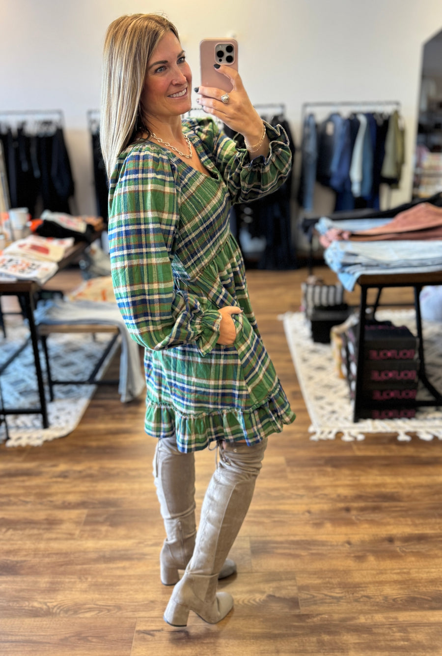 Pretty in Plaid Dress