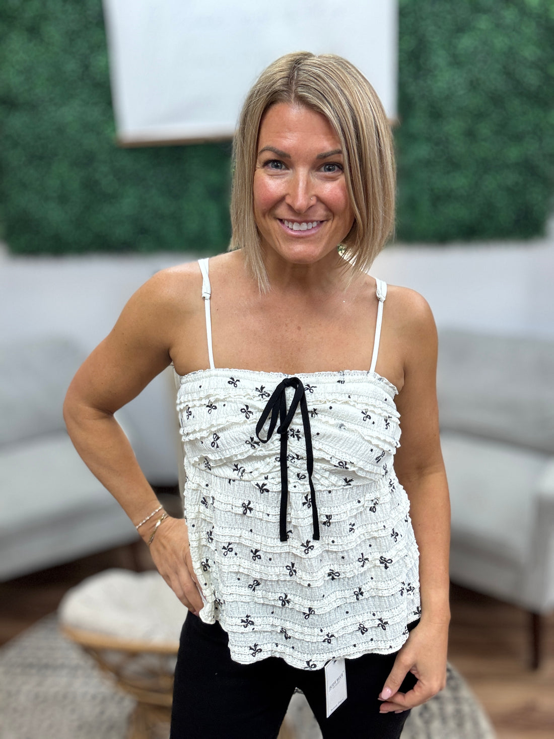 Frill Bow Babydoll Cami