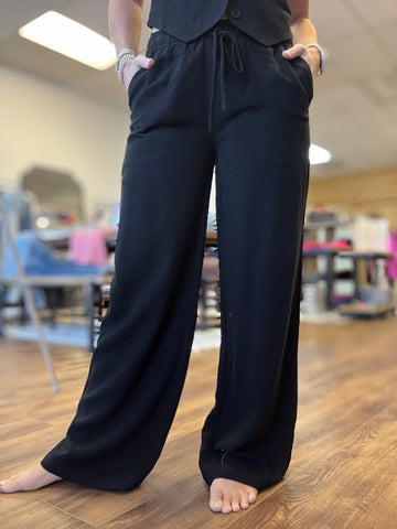 The Parker Linen Pants - Black