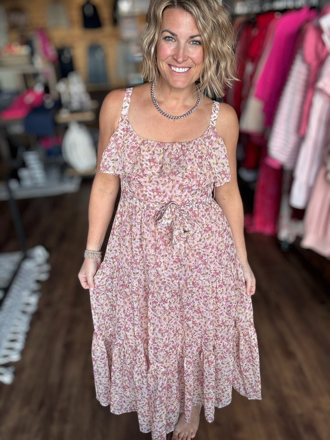 The Dahlia Tiered Midi Dress
