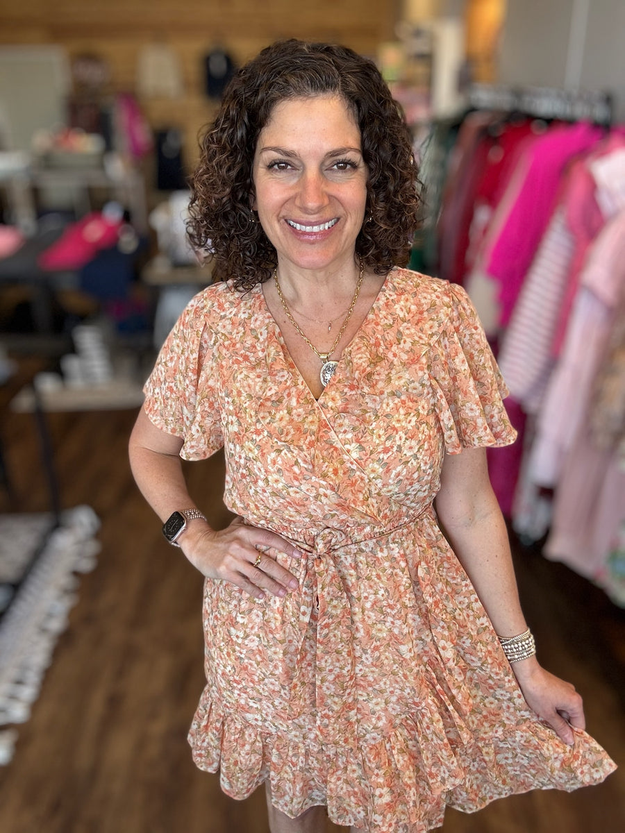 The Marigold Ruffle Wrap Dress