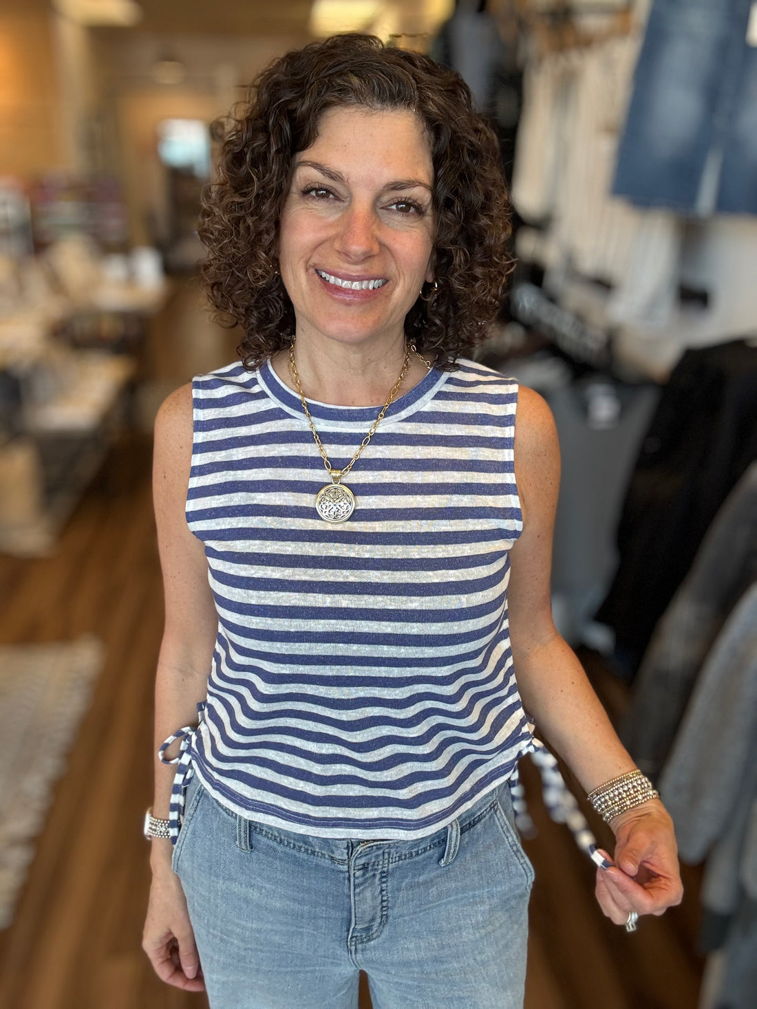 The Dockside Stripe Tank