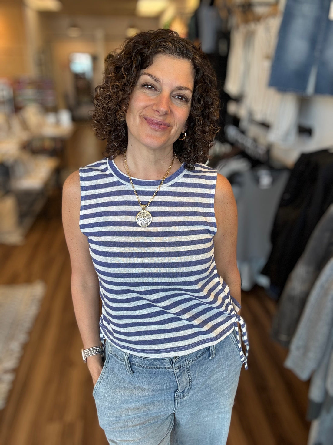 The Dockside Stripe Tank
