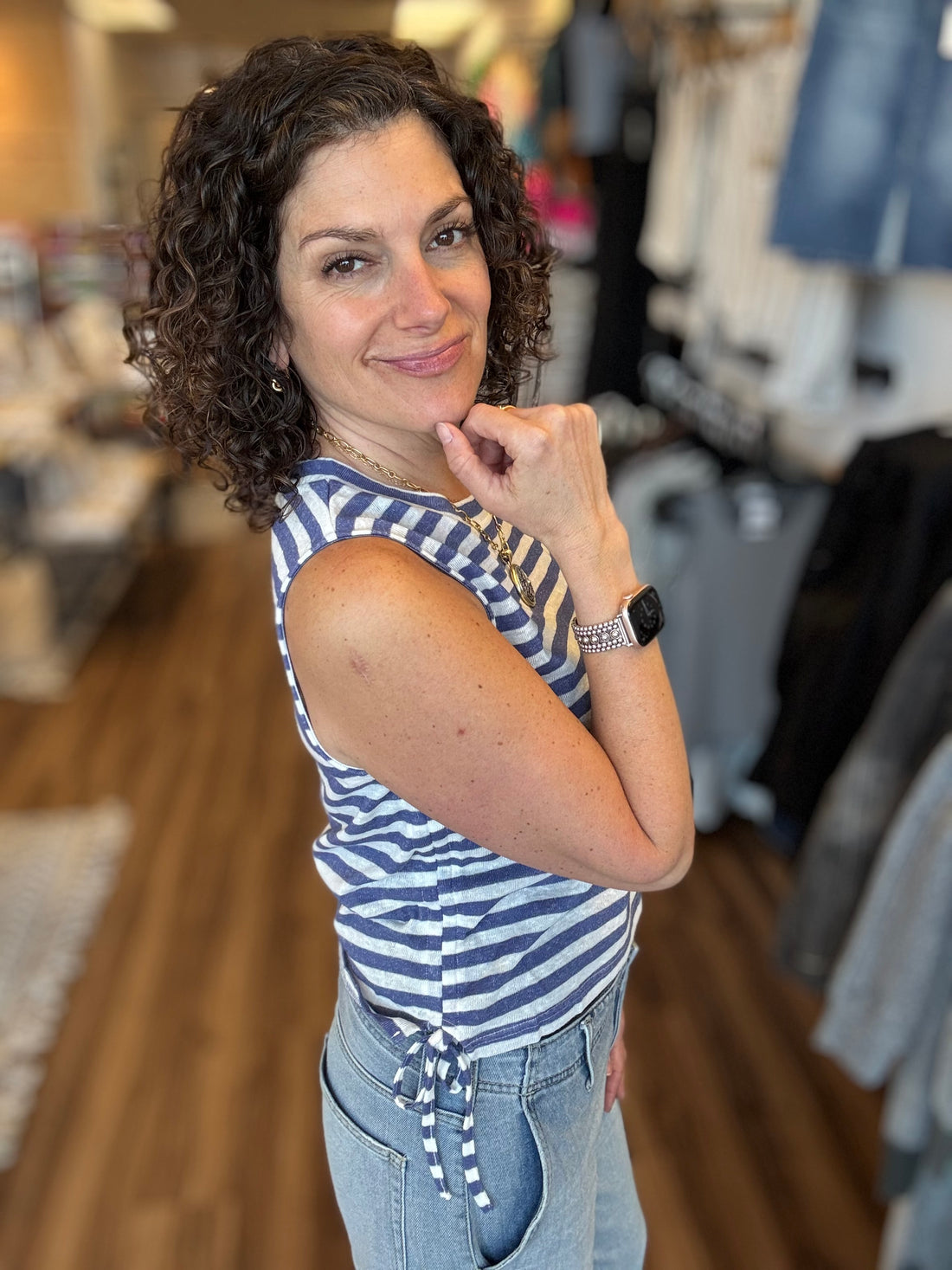 The Dockside Stripe Tank