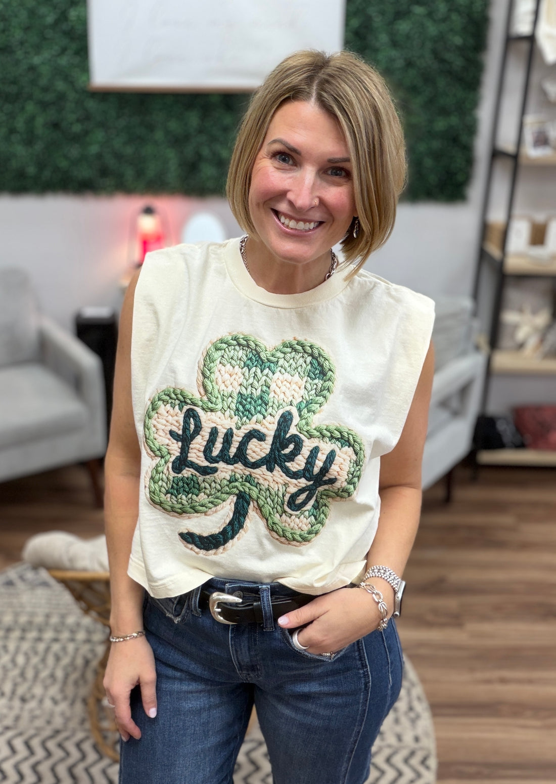 Lucky Clover Muscle Tee