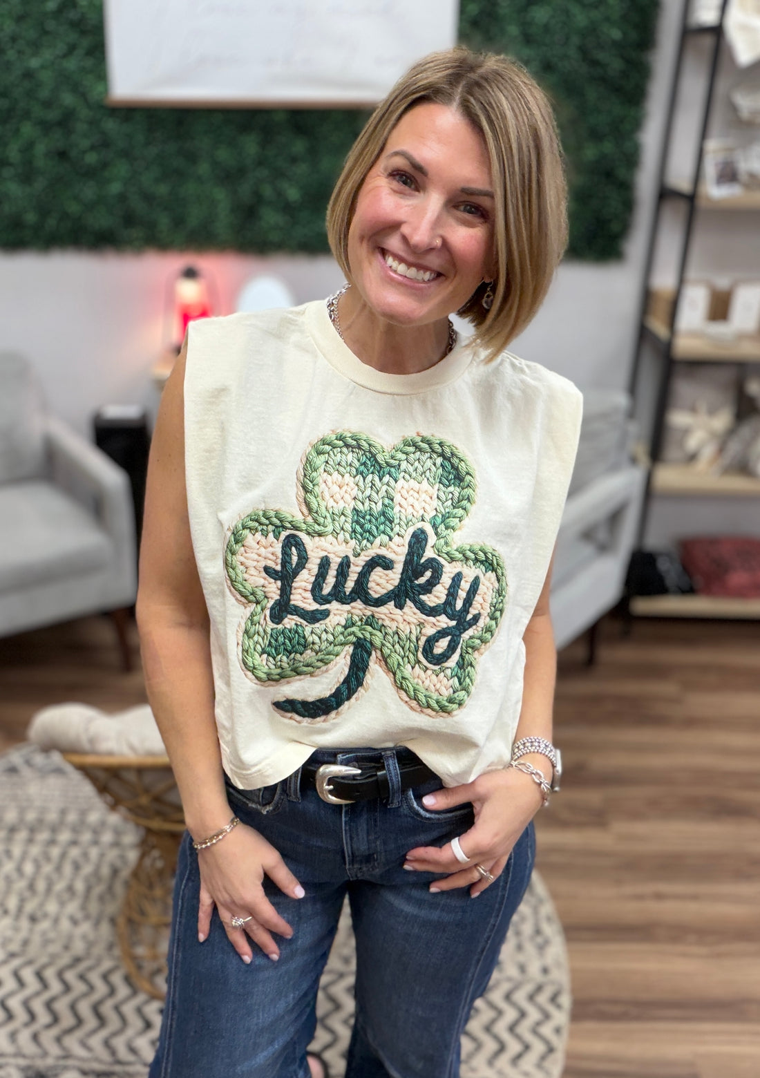 Lucky Clover Muscle Tee
