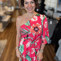 Party in Paradise One Shoulder Maxi Dress