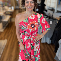 Party in Paradise One Shoulder Maxi Dress